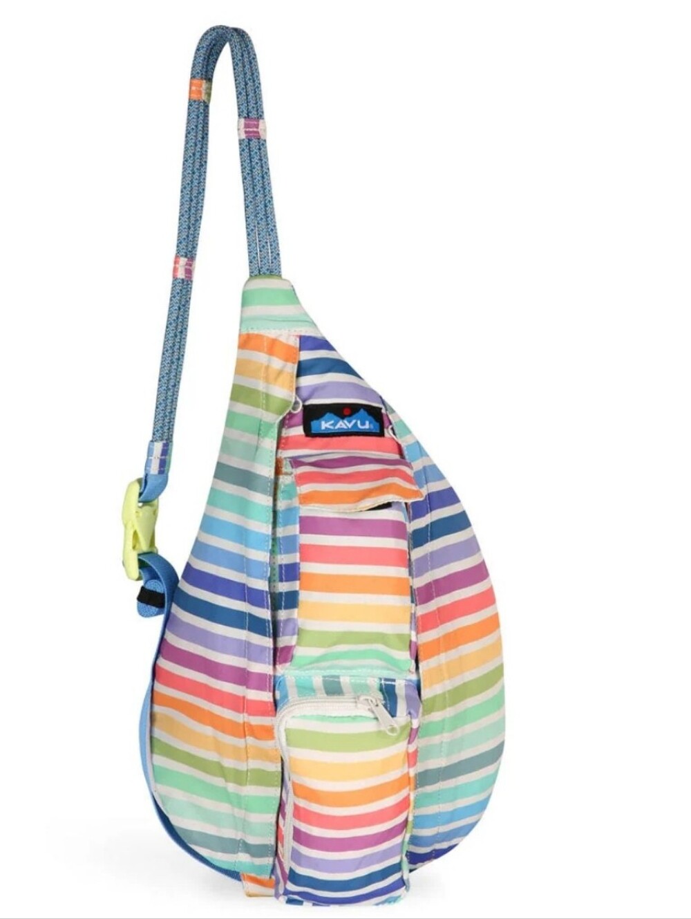 Kavu Mini Slingback Rainbow Stripe Sling Shoulder Bag Multicolored Pack Unisex